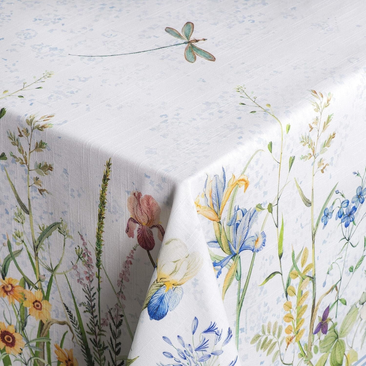 Elegant 100% Cotton Floral Tablecloth - 70 x 90 Inches, Perfect for Weddings