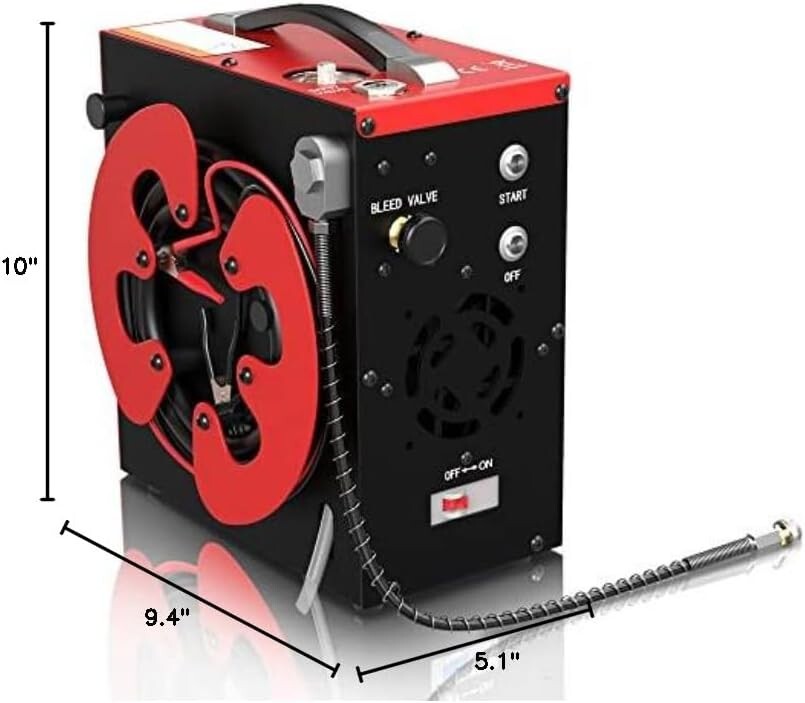 Efficient Oil-Free PCP Air Compressor with Built-in Water Separator, 4500Psi