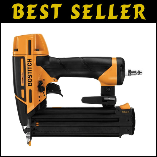 Versatile 18GA Pneumatic Nailer Kit with Selectable Trigger and No-Mar Tips