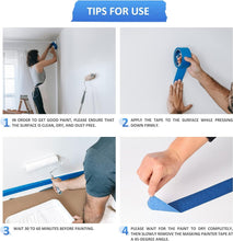 Load image into Gallery viewer, Professional Grade Painters Tape - 10 Rolls Blue Masking Tape, 2" x 55 Yards
