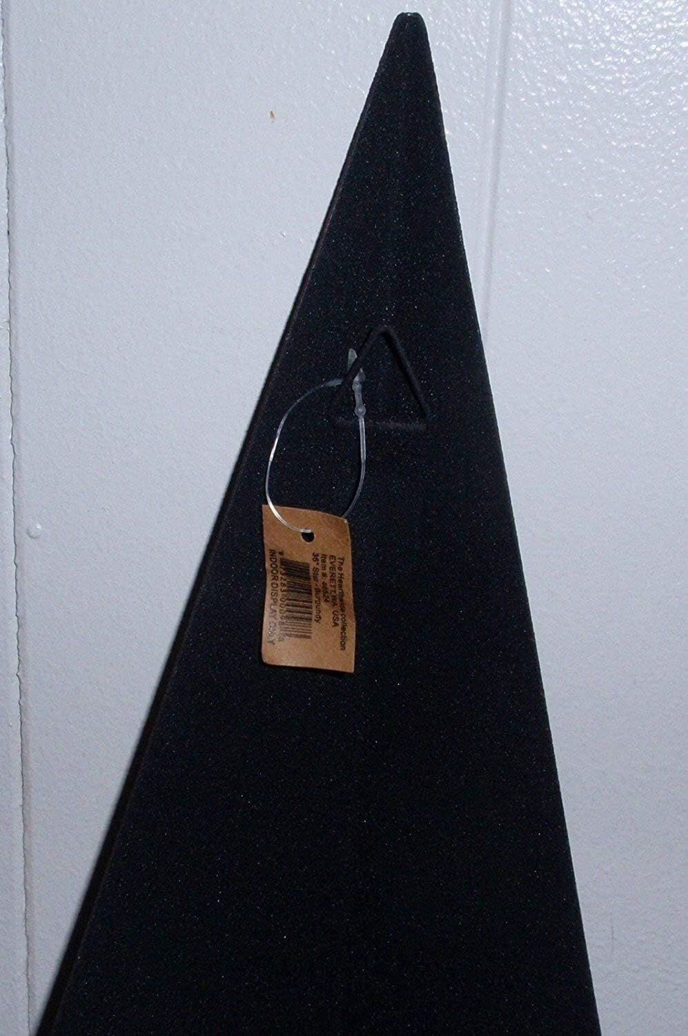36-Inch Galvanized Metal Barn Star - Rustic Farmhouse Wall Decor in Burgundy