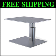 Load image into Gallery viewer, Compact Adjustable Monitor Stand in Space Grey - Ergonomic Design for Comfort