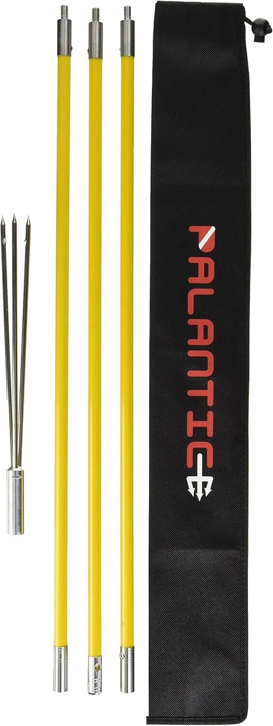 Durable 7' Fiberglass Travel Spear with Rubber Sling for Effortless Fishing