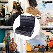 Load image into Gallery viewer, Portable Professional Barber Case - Double Layer Organizer for Tools &amp; Clippers