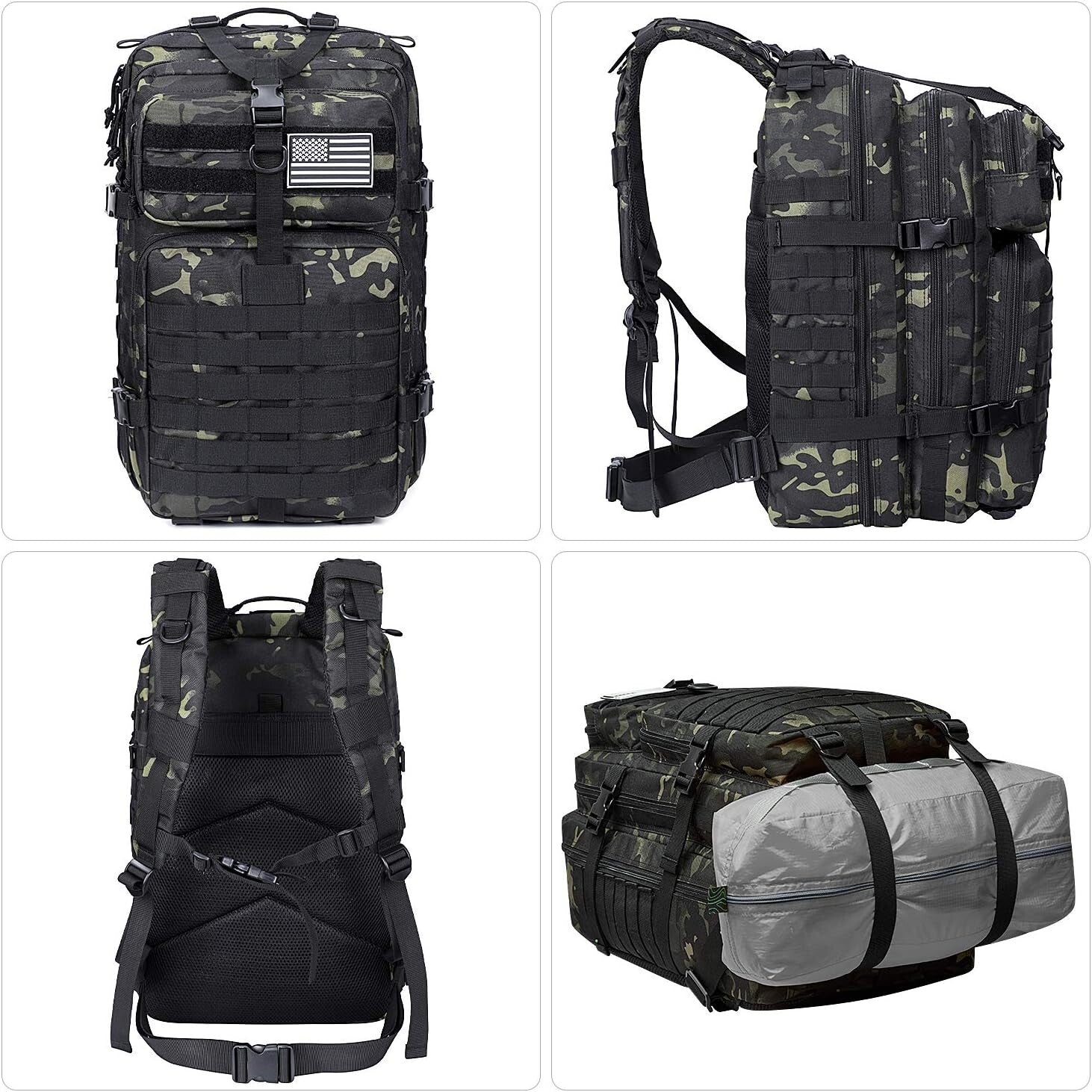 Lightweight Hydration Compatible Tactical Backpack - Ideal for Outdoor Sports