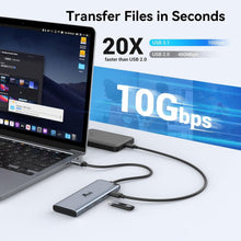 Load image into Gallery viewer, Ultimate USB-C Splitter with 5 Ports - Fast Data Transfer &amp; Dual Monitor Support