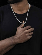 Load image into Gallery viewer, 5mm 925 Sterling Silver Box Chain Necklace with Lobster Clasp - Unisex 16-30in