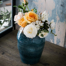 Load image into Gallery viewer, Show-Stopping Large Round Vase - Ceramic Floral Centerpiece for Modern Homes