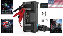 Load image into Gallery viewer, Powerful 6000A Jump Starter with Smart Safety Clamps for Gas &amp; Diesel Engines