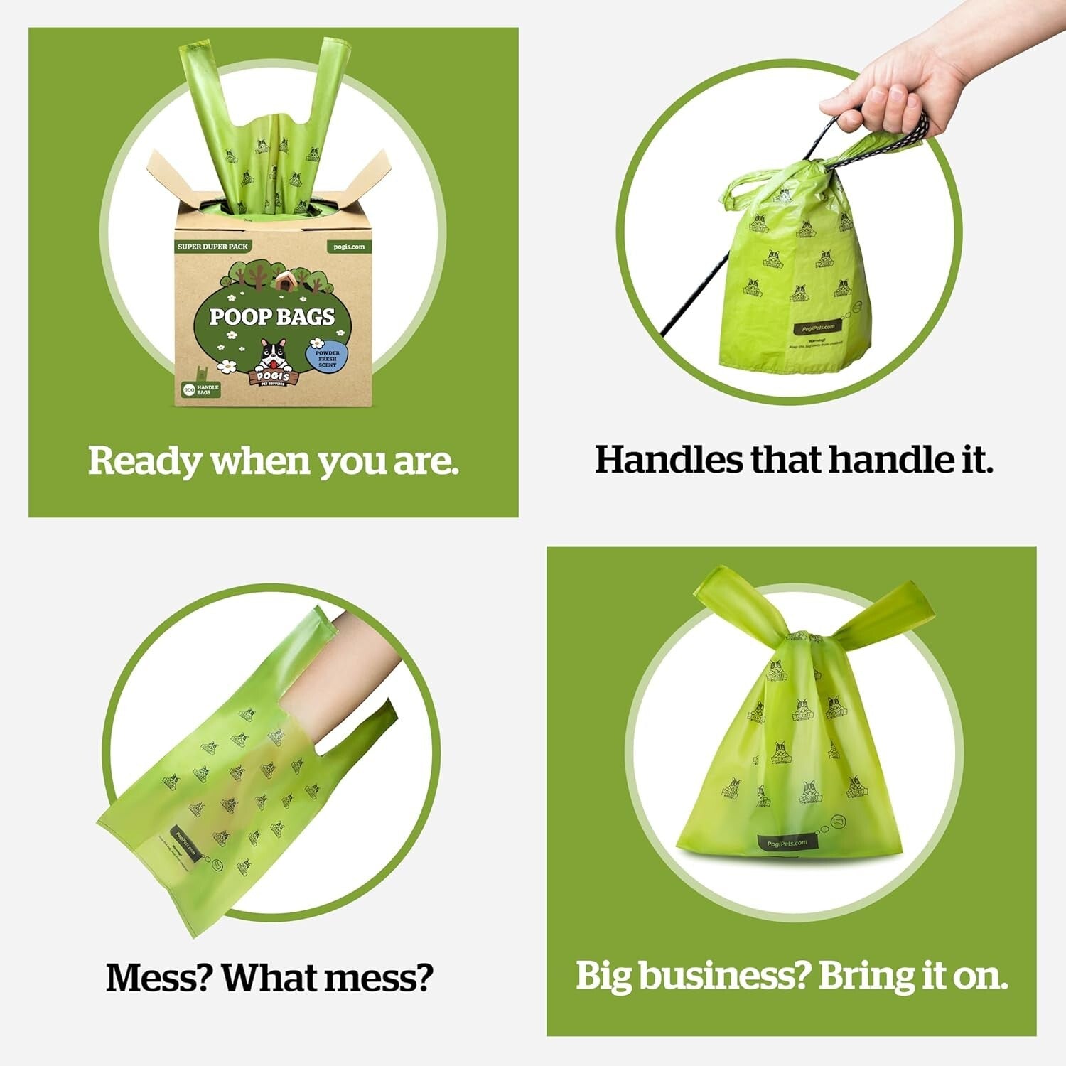 Durable 900 Count Dog Waste Bags with Leak-Proof Protection & Easy Handles