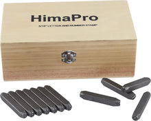 Load image into Gallery viewer, Professional Letter &amp; Number Stamp Punch Set – 36 Pieces for Multi-Surface Use