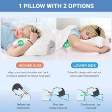 Load image into Gallery viewer, Breathable Removable Cover Memory Foam Pillow - Soft &amp; Supportive Sleep Comfort