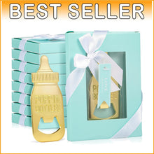 Load image into Gallery viewer, Stylish Zinc Alloy Baby Shower Favors - 50 Pcs Feeder-Shaped Bottle Openers