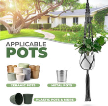 Load image into Gallery viewer, Versatile Macrame Plant Holder 6-Pack - Holds Pots Up to 12" - Outdoor &amp; Indoor