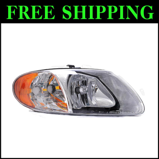 Durable Passenger Side Headlight for Chrysler Town & Country & Dodge Caravan