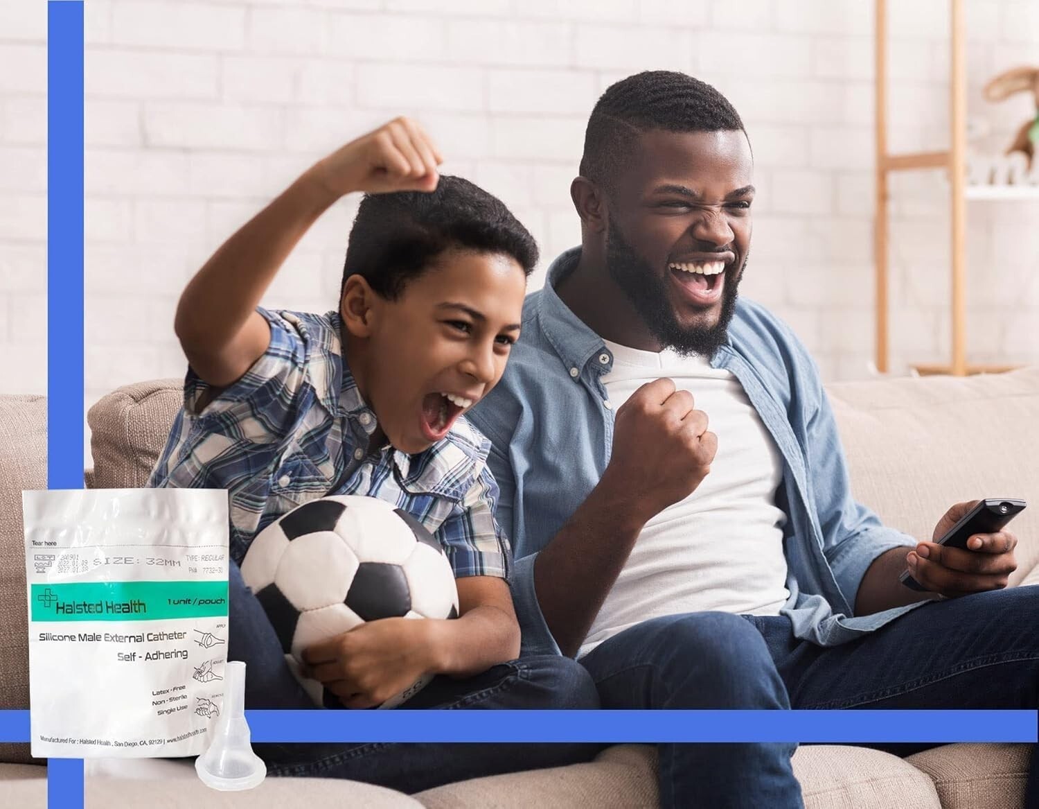 Kink-Resistant Silicone Male Catheter, Self-Adhesive for Optimal Comfort - 29mm