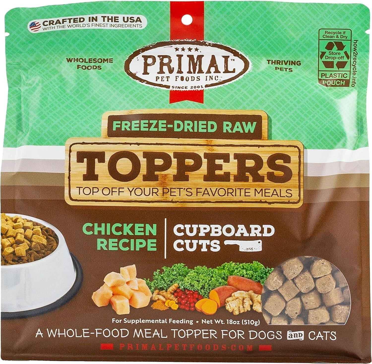 Grain Free Dog and Cat Food Toppers with Probiotics - Perfect for Picky Eaters