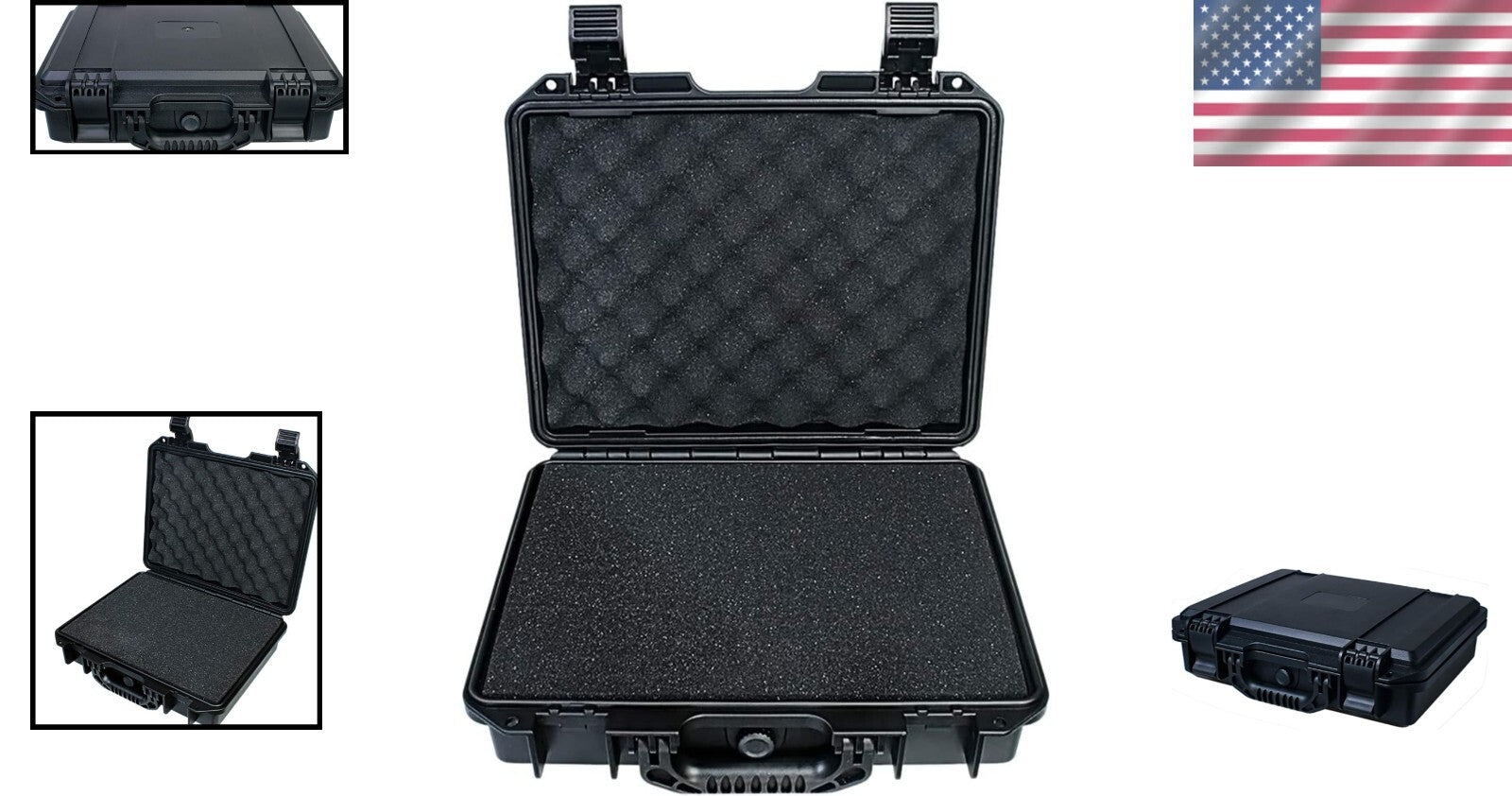 Waterproof Hard Case with Custom Foam Insert - 14x12in for Gear Protection