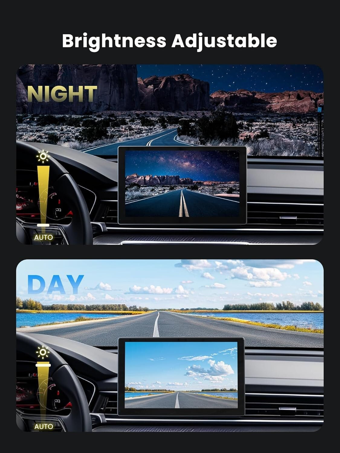 9-Inch Touchscreen Carplay Screen & Dash Cam - Seamless Smartphone Integration