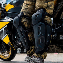 Load image into Gallery viewer, Reflective 2 in 1 Motorcycle Knee and Shin Pads - Ideal for Safety on the Road