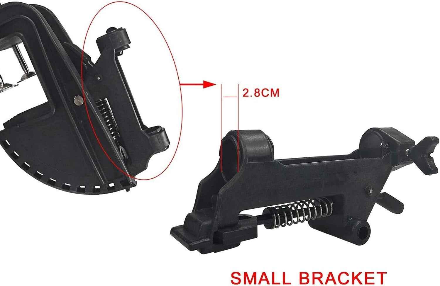 Lightweight Nylon Trolling Motor Mount - Fits 1 1/8" Shafts with Easy Install