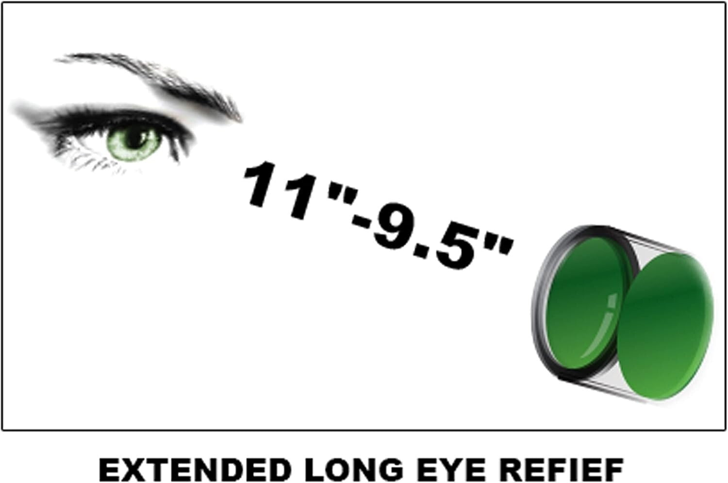 Compact Shockproof 2-7x44 Rifle Scope with Mil-Dot Reticle & Zero Lock Turrets