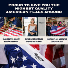 Load image into Gallery viewer, Premium 3' x 5' American Flag - Locally-Sourced Nylon with Embroidered Stars