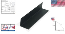 Load image into Gallery viewer, Pack of 3 Black Styrene Corner Mouldings - Impact Resistant for Home or Office
