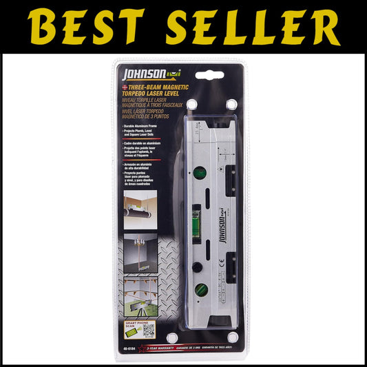 Compact Magnetic Laser Level with 3 Vials – Perfect for Tight Spaces