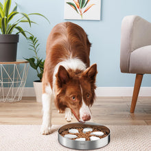 Load image into Gallery viewer, Non-Slip Slow Feeder Dog Bowls - 304 Stainless Steel &amp; Dishwasher Safe, 2 Pack