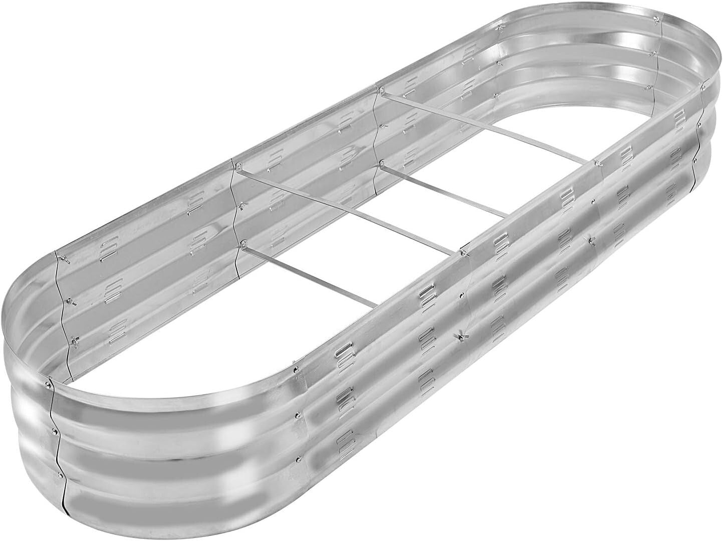 Modern Raised Garden Bed Kit in Galvanized Metal for Easy Vegetable Gardening