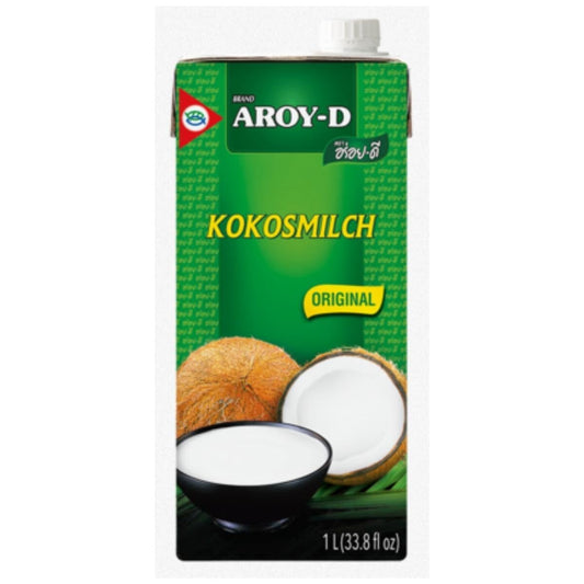 Pack of 6 Aroy D 33.8oz Coconut Milk - Creamy, Dairy-Free, and Award-Winning