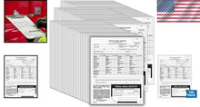Load image into Gallery viewer, 2-Ply Carbonless Annual Inspection Forms with Decals - 100 Count for Safety