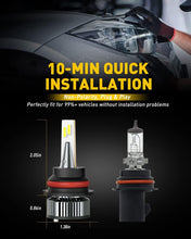 Load image into Gallery viewer, H B5 LED Fog Light Bulbs – 500% Brighter, 6500K Cool White, Pack of 2