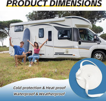 Load image into Gallery viewer, Universal Fit White RV Trim Molding - 100ft Weather-Resistant Insert with Caps