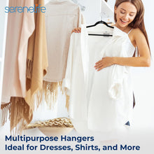 Load image into Gallery viewer, Heavy-Duty Ultra-Thin Velvet Hangers - 200 Pack, Ideal for Space-Saving Closets