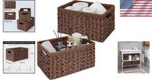 Load image into Gallery viewer, Versatile Waterproof Woven Baskets - 2-Pack for Bathroom and Kitchen Storage