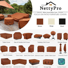 Load image into Gallery viewer, UV-Resistant Vintage Cushion Slip Covers with Ties - Fits 24x22x4 Inch Chairs