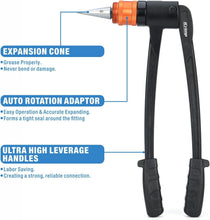 Load image into Gallery viewer, Comprehensive PEX Expansion Tool Kit with Auto Rotation for Secure Plumbing