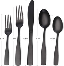 Load image into Gallery viewer, Elegant Satin Finish 40-Piece Cutlery Set - Dishwasher Safe for Modern Homes