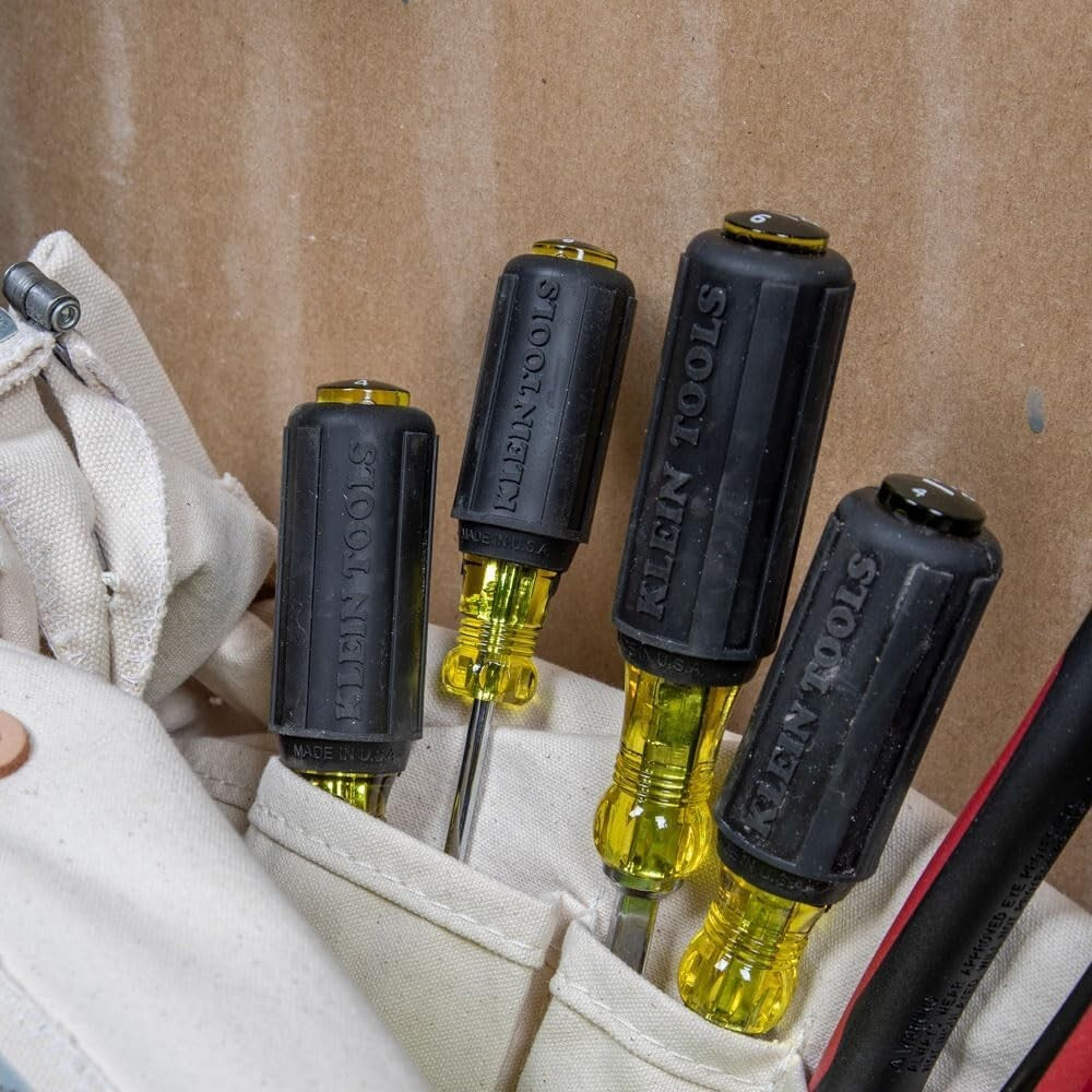 Tip-Ident 4-Piece Screwdriver Set - Slotted and Phillips with Comfort Grip