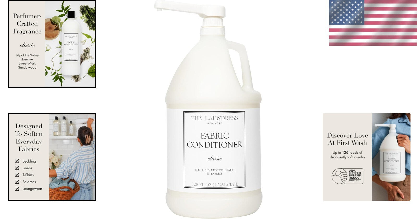 Classic Fabric Conditioner 128 FL OZ - Concentrated Softener Liquid for 126 W...