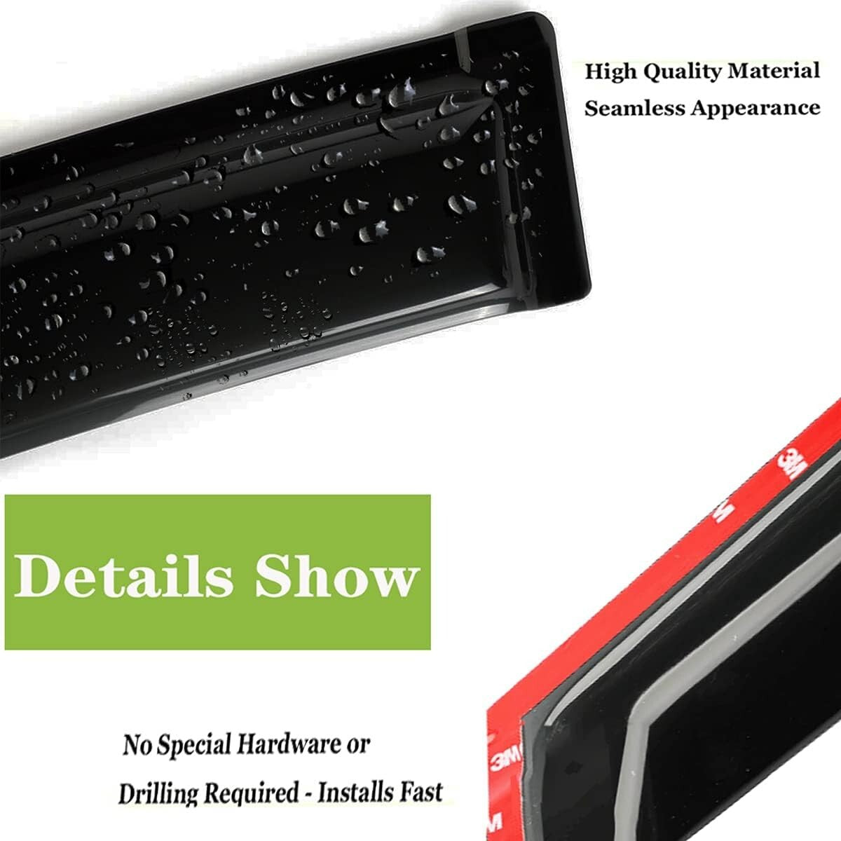 Front Window Wind Deflectors for Ram 1500 & 2500 - Weather Protection Guaranteed