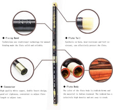Load image into Gallery viewer, Traditional D Key Dizi Flute Made from Professional Rosewood - Includes Glue