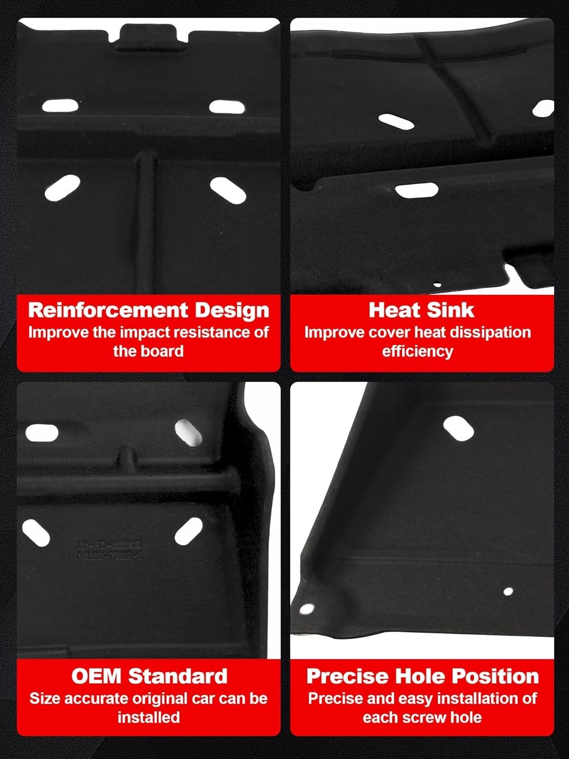 Engine Splash Shield Compatible with 2015-2022 F150 Gas Models - Easy Install