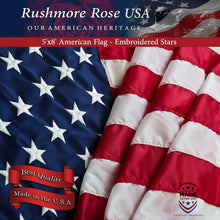 Load image into Gallery viewer, Certified 5x8 American Flag - Heavy Duty Outdoor Nylon, Weatherproof &amp; Proud