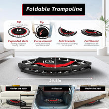 Load image into Gallery viewer, Compact 40" Mini Trampoline with Safety Handle - Perfect for Family Workouts