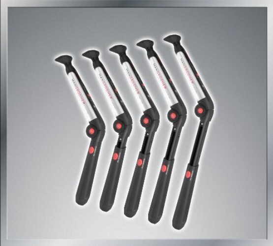 Rechargeable Back Shaver with Adjustable Shock Absorber Heads and Power Burst