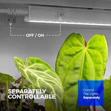 Load image into Gallery viewer, 8-Pack Linkable T5 Grow Lights, 500W Equivalent Full Spectrum - Plant Growth