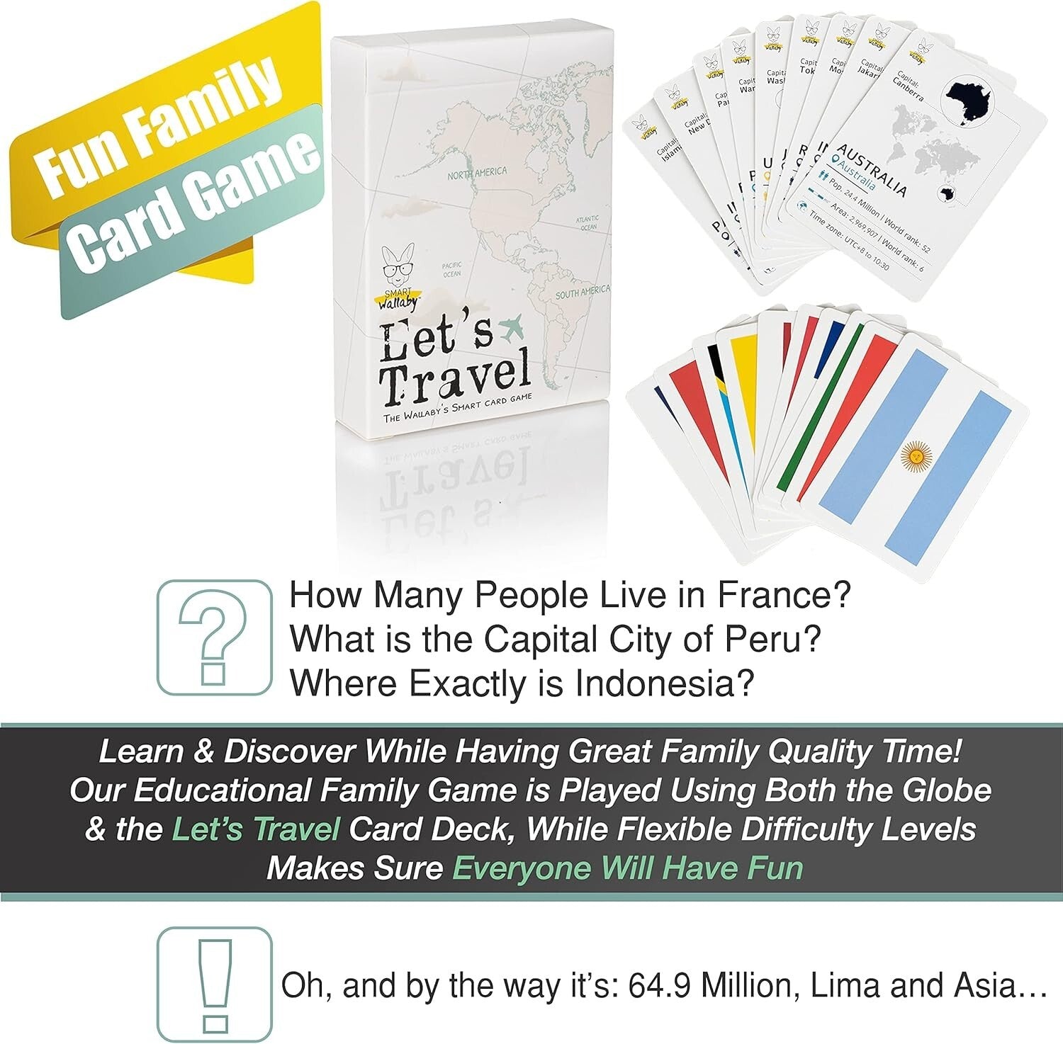 9-Inch Illuminated Kids Globe with Interactive Games & Night Light Feature